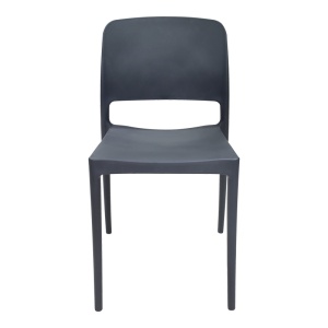 Scaun de Gradina Fenxy, negru, 38x42x77 cm - Img 4