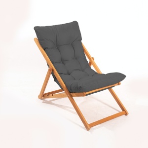 Scaun de gradina My006 Gri 59x90x44 cm - Img 1