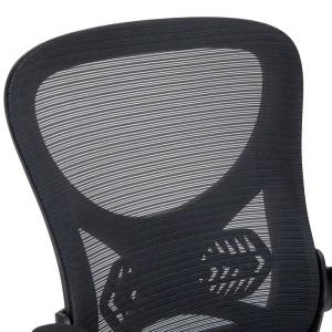 Scaun directorial Derzio, negru, 62x53x119-131 cm - Img 9