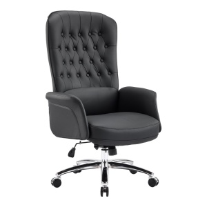 Scaun directorial Kaline, negru, 69x79x115-123 cm