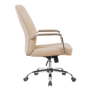 Scaun directorial Mido, cappuccino, 58x71x100-106 cm - Img 3