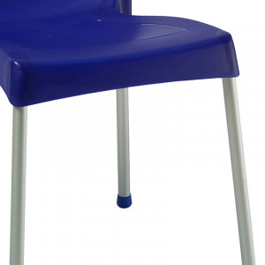 Scaun exterior Crafted plastic culoare albastru inchis - picior de aluminiu - Img 3