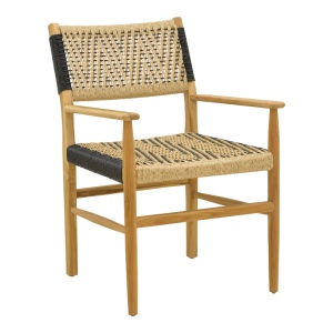 Scaun Fermilo, natural/negru, 55x67x86 cm