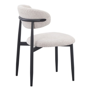 Scaun Folegio, crem/negru, 50x57x79.5 cm - Img 2