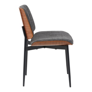 Scaun Kathy, gri/nuc, 51x58x81 cm - Img 3