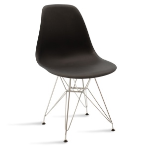 Scaun Model Adelle, Negru/Argintiu, 46x55x81 cm - Img 1