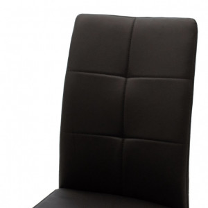 Scaun Model Ariadne, Negru/Crom, 43x63x96 cm - Img 5