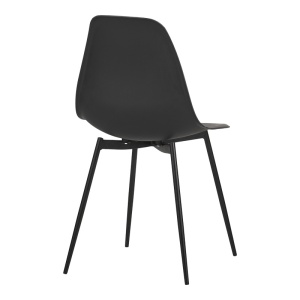 Scaun Model Ballen, Negru, 41.5x53x84.5 cm - Img 2
