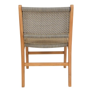 Scaun Model Darien, Natur/Negru/Crem, 52x62x86 cm - Img 5