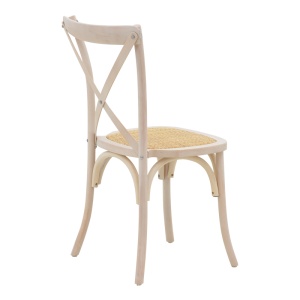 Scaun Model Dylon, Natur/Alb, 48x52x89 cm - Img 2