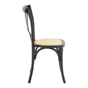 Scaun Model Dylon, Natur/Negru, 48x52x89 cm - Img 3
