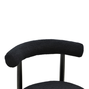 Scaun Model Fenza, Negru, 60x54x75 cm - Img 6