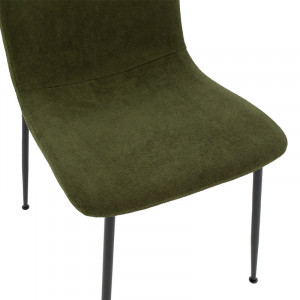 Scaun Model Gratify, Kaki/Negru, 44x58x81 cm - Img 6