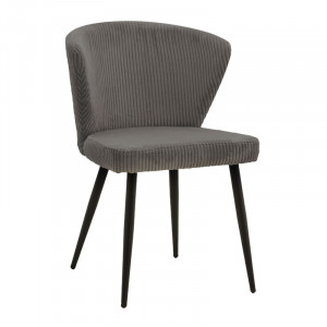 Scaun Model Mattia, Antracit/Negru, 55x53x80 cm - Img 1