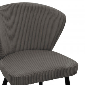 Scaun Model Mattia, Antracit/Negru, 55x53x80 cm - Img 5