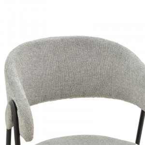Scaun Model Rachele, Gri/Negru, 52x53x83 cm - Img 6