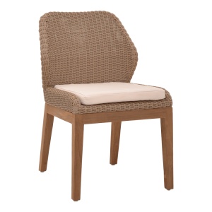 Scaun Model Swinton, Natur/Crem, 53x63x86 cm