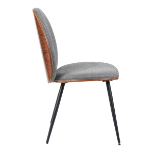 Scaun Nerezy, gri/negru, 57.5x48x88 cm - Img 3