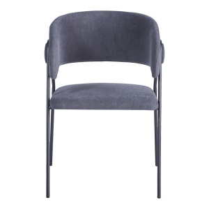 Scaun Rachele I, antracit/negru, 52x65x79 cm - Img 4