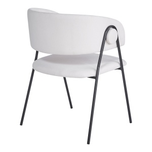 Scaun Rachele I, bej/negru, 52x65x79 cm - Img 2
