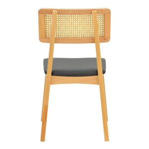 Scaun Renna, natural/negru, 48x52x79 cm - Img 6