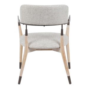 Scaun Sentana, bej/maro, 56.5x56x79 cm - Img 5