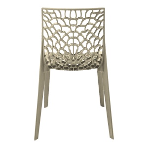 Scaun stivuibil Hush, cappuccino, 50x57x80 cm - Img 6