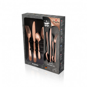 Set 24 tacamuri , Oglinda, Rose Gold - Img 2
