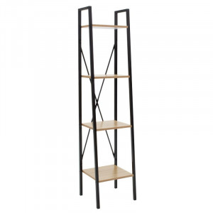 Set birou studiu Uni 4, 3 bucati Nuc - Negru - Img 2
