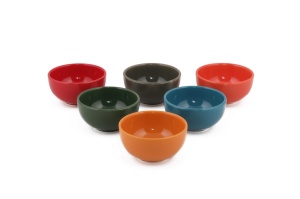 Set boluri ceramice, 6 bucati Roma Ceador Multicolor 8x8x8 cm - Img 3