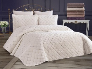 Set Cuvertura Pat Dublu Model Dessert Cream