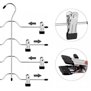 Set de 3 umerase din metal, Songmics, Negru, 37.5x33x0.4 cm - Img 6