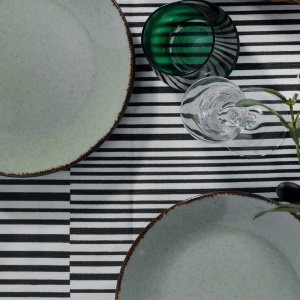 Set farfurii servire, 18 bucati Brizioia Savannah Verde 27x27x2.5 cm - Img 3