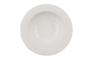 Set farfurii servire, 24 bucati Villa-Servisa Alb 22x22x2 cm - Img 7