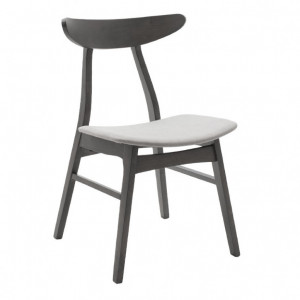 Set Masa si Scaune Benson-Orlean 5 Piese Gri Rustic 80x80x75 cm - Img 5