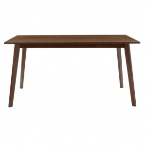 Set Masa si Scaune Benson-Orlean 7 Piese Nuc Inchis - Bej 150x90x75 cm - Img 3