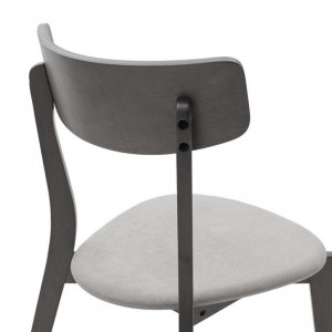 Set Masa si Scaune Benson-Toto 7 Piese Gri Rustic 150x90x75 cm - Img 5