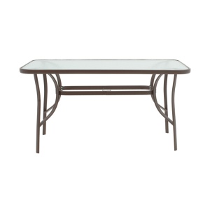Set masă și scaune de exterior, 5 Piese, Model Sussie-Ensure, Maro, 120x70x70 cm - Img 6
