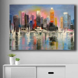 Tablou 70100NISC Multicolor 70x100 cm - Img 1