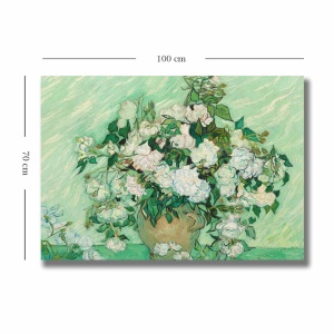 Tablou Camellia Dawn Multicolor 70x100 cm - Img 3