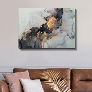 Tablou decorativ canvas PWF-0301 9059 Multicolor 70x3x50cm - Img 2