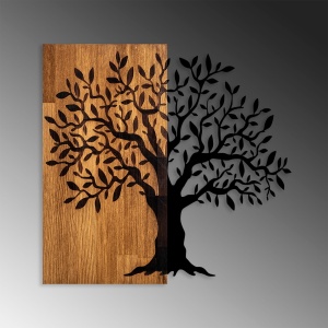 Tablou din lemn si metal Mysterious Nuc 58x60 cm - Img 4