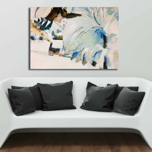 Tablou Floral Burst Multicolor 70x100 cm - Img 1