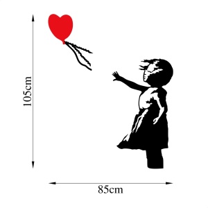 Tablou metalic Banksy Negru 105x85 cm - Img 6
