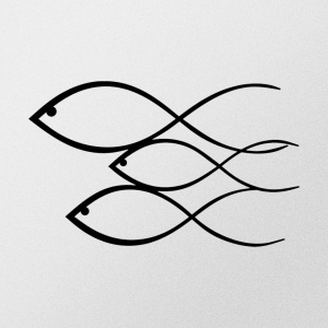 Tablou metalic Fish Negru 50x30 cm - Img 4