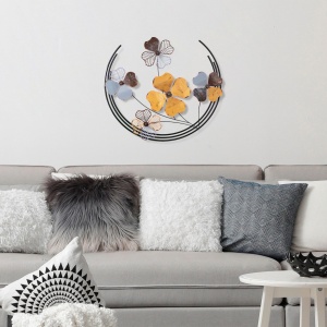 Tablou metalic Haiyang Multicolor 70x62x4 cm - Img 2