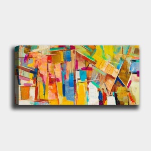 Tablou Siena Sunset Multicolor 50x120 cm - Img 2