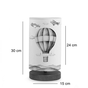 Veioză Balon, multicolor, 15x30 cm - Img 3