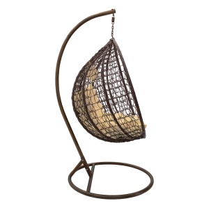 Balansoar cu suport tip scoică de grădină Zafer Maro 106x103x200 cm - Img 2
