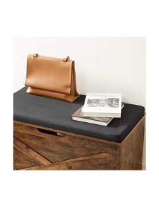 Banca de depozitare, Vasagle, ULHS056X01, Maro Rustic, 29.9 x 15 x 18 cm - Img 5
